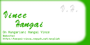 vince hangai business card